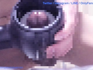 [לנשים] כמות גדולה של נחשפת עם אוננות חשמלית חודרת [ירי אישי] שפיכה של ג'וני הזין הגדול.